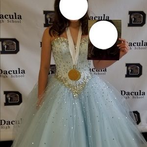 Blue Size 0 Mori Lee Quincera